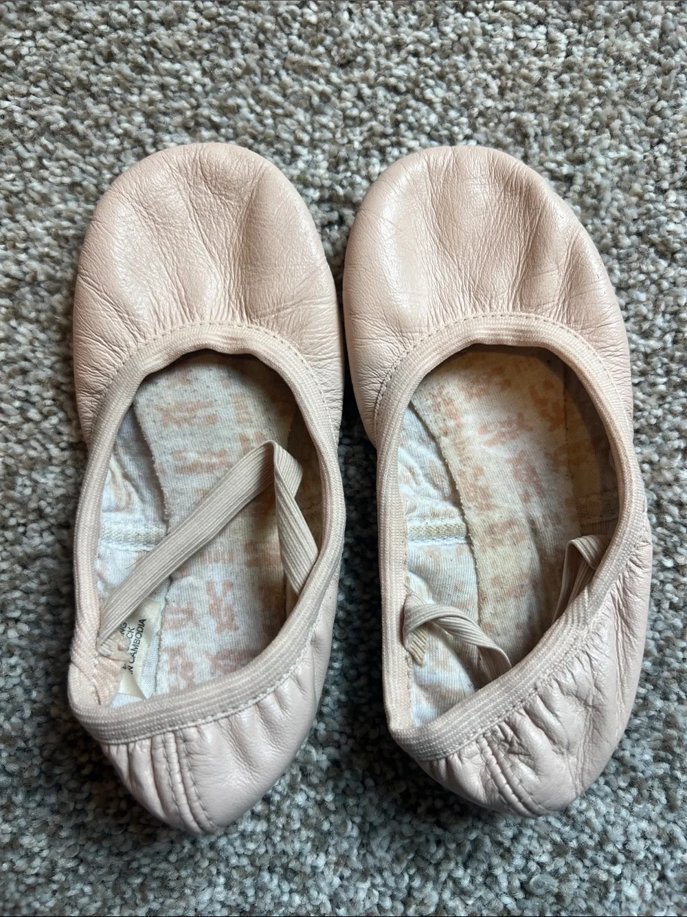 Toddler Girls Ballet Flats in Light Blush - Classic Slip-On Style